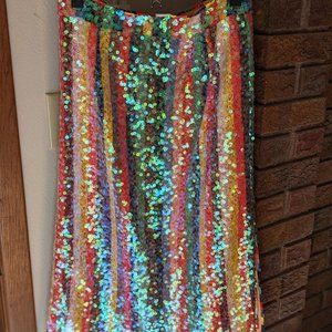 Anthropologie Maeve Sequin Skirt 4